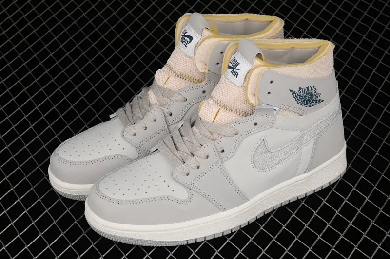 All categories Air Jordan Jordan series basketball shoes Air Jordan 1 High Z version Air Jordan 1 Zoom Comfort "London" AJ1 Joe 1 light gray color DH4268-001